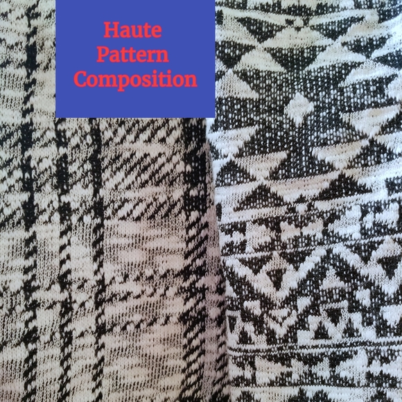 Aztec Meets PLAID Prints Soft Oversized Knit Cardigan Boho Sweater style&co L XL - Picture 5 of 8